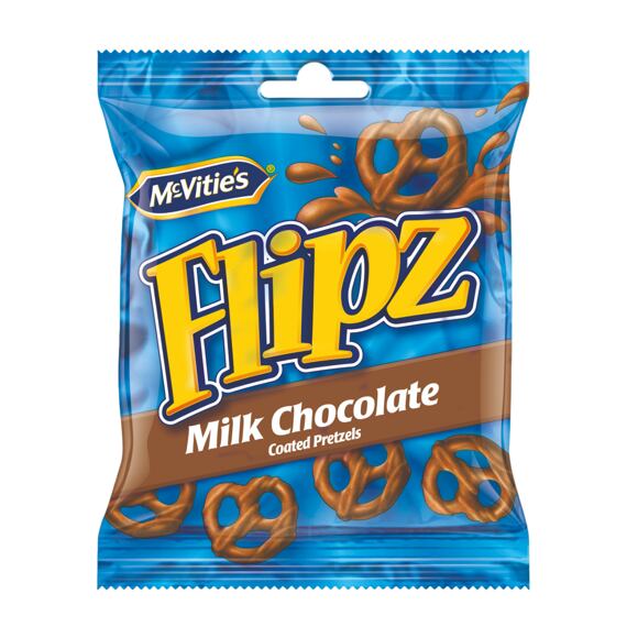 Flipz McVitie's preclíky v mléčné čokoládě 39 g Celé balení 20 ks