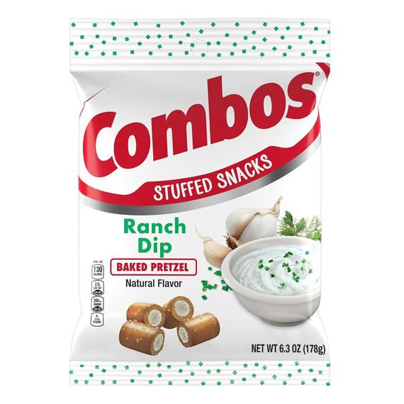 Combos pretzels with Ranch dressing flavor filling 179 g