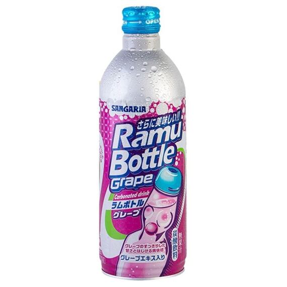 Sangaria Ramune soda s příchutí hroznů 500 ml