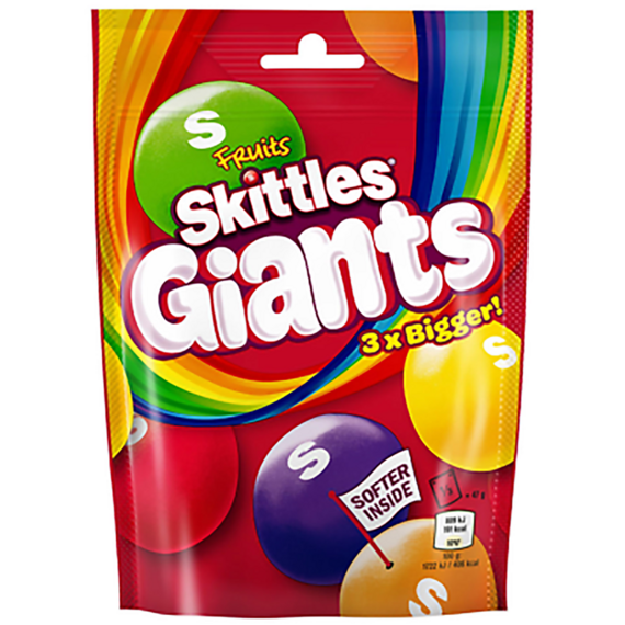 Skittles žvýkací bonbony v křupavé cukrové skořápce s ovocnými příchutěmi 132 g