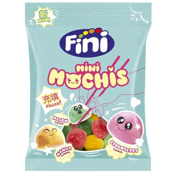 Fini chewy candies with fruit flavors in the shape of mochi 80 g