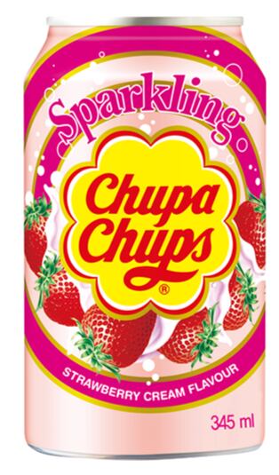 Chupa Chups sycená limonáda s příchutí jahody 345 ml