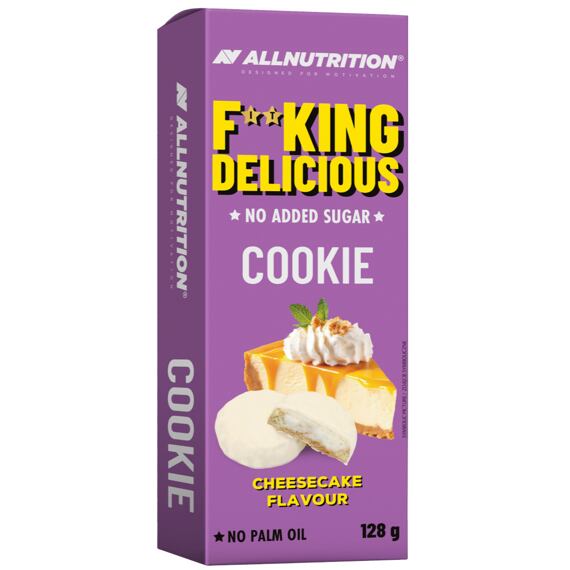 F**KING Delicious Biscuits with cheesecake flavour filling in milk glaze 128 g