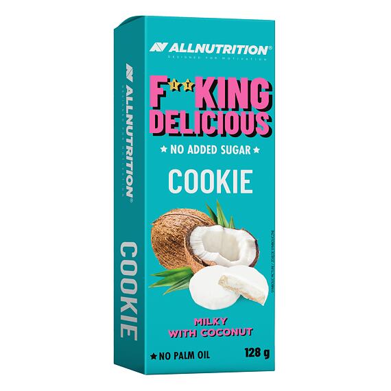 F**KING Delicious Biscuits with coconut-flavored filling in milk glaze 128 g