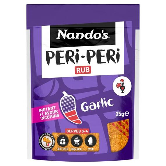 Nando's Peri-Peri kořenící směs s česnekovou příchutí s chilli papričkami 25 g