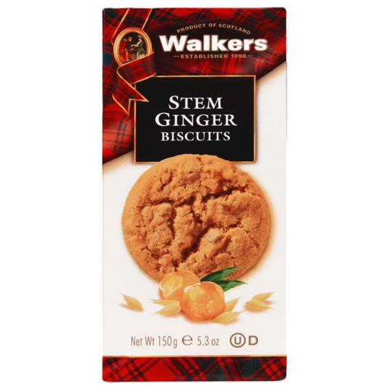 Walkers stem ginger biscuits 150 g