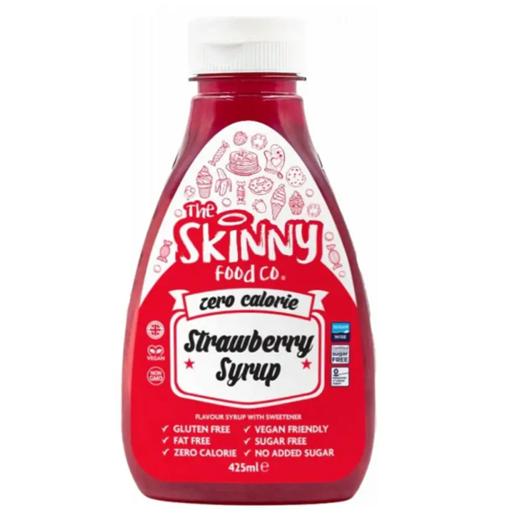 Skinny Foods nízkokalorický sirup s jahodovou příchutí 425 ml