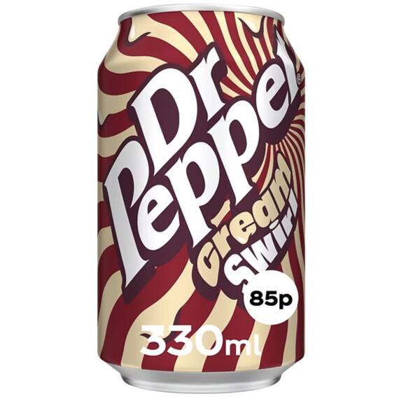 Dr Pepper Cream Swirl sycený colový nápoj s příchutí smetany 330 ml PM