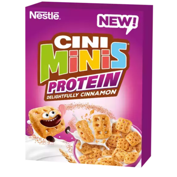 Nestlé Cini Minis EU Protein Cereal, Cinnamon Flavor, 300 g