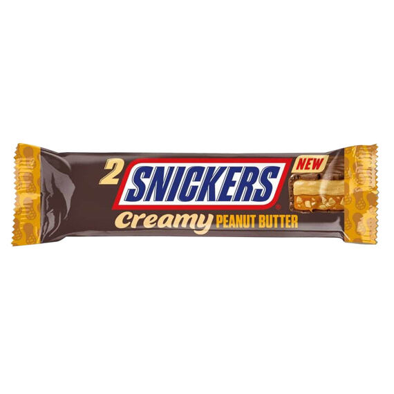Snickers EU Creamy Peanut Butter tyčinky s náplní z arašídového másla 36,5 g