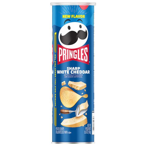 Pringles US bramborové chipsy s příchutí bílého cheddaru 158 g
