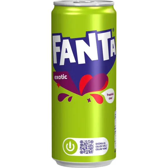Fanta CZ Exotic slazený nápoj 330 ml