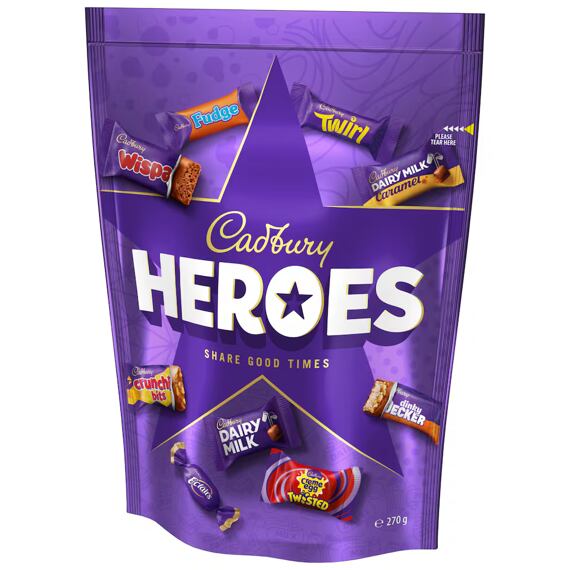 Cadbury Heroes výběr čokoládových bonbonů 270 g