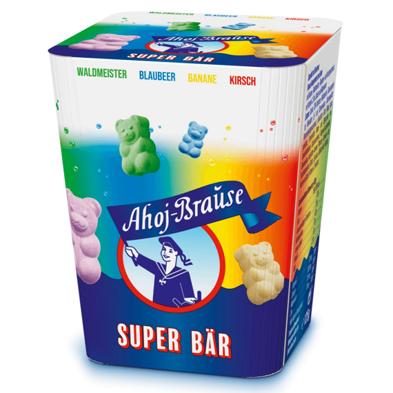 Ahoj-Brause DE Superbär Box Fruit-Flavored Fizzy Candies 125 g
