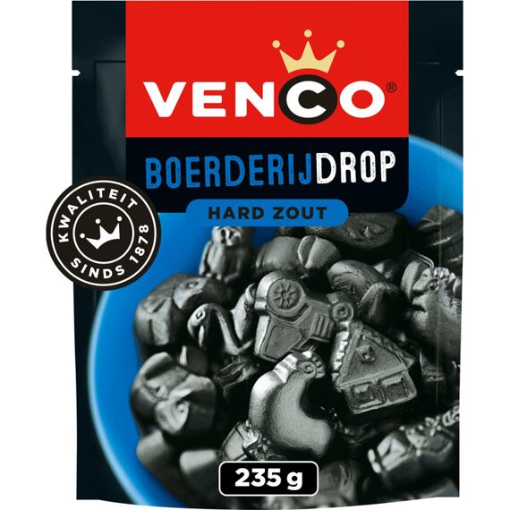 Venco slané lékořicové bonbony s farmářskými motivy 235 g