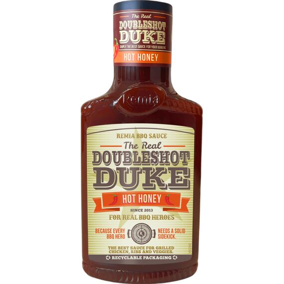 Remia Doubleshot Duke barbecue omáčka s příchutí pálivého medu 450 ml