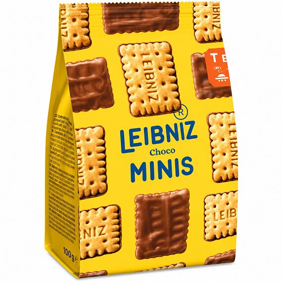 Leibniz EU Minis Choco Mini Cookies with Milk Chocolate, 100 g