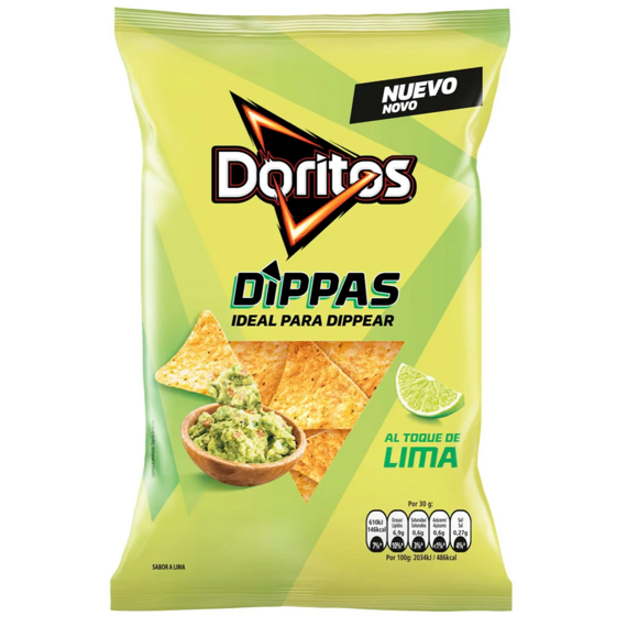 Doritos ES Dippas kukuřičné chipsy s příchutí limetky 140 g