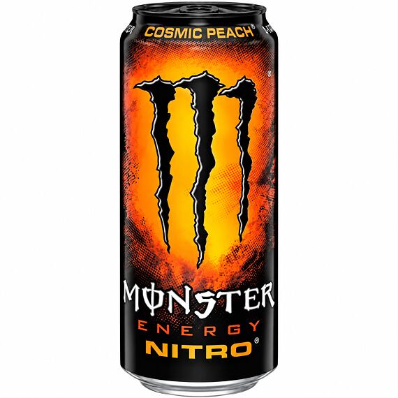 Monster EU Nitro Cosmic Peach energetický nápoj s příchutí broskve 500 ml