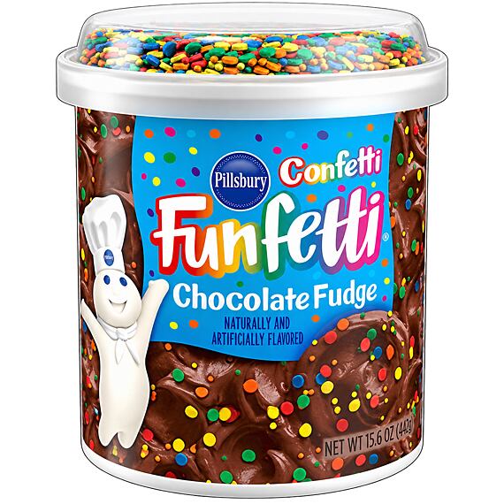 Pillsbury Funfetti čokoládová poleva s cukrovým zdobením 442 g