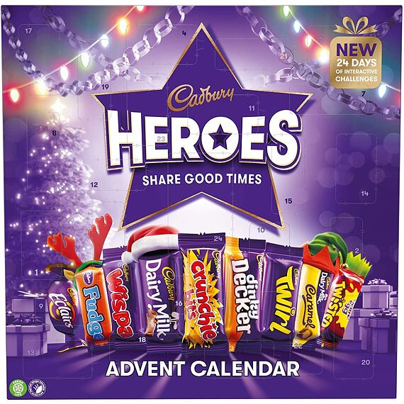 Cadbury Heroes Adventní kalendář 230 g  