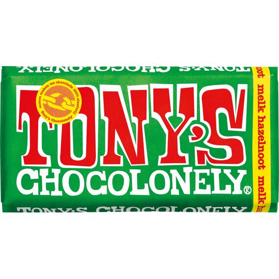 Tony's mléčná čokoláda s lískovými ořechy 180 g