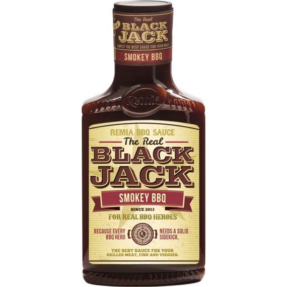 Remia Black Jack kouřová barbecue omáčka 450 ml