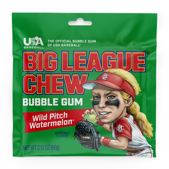 Big League trhaná žvýkačka s příchutí vodního melounu 60 g