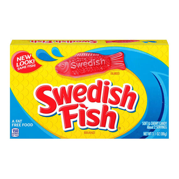 Swedish Fish mini měkké žvýkavé bonbonky ovocných příchutí 88 g