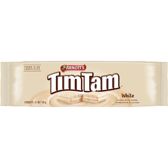 Tim Tam biscuits with vanilla filling and white chocolate icing 165 g