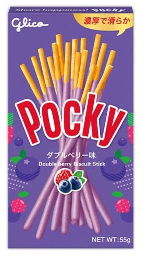 Pocky tyčinky s polevou s příchutí borůvky a maliny 55 g