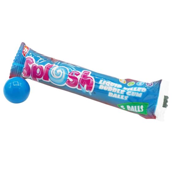 Zed Candy žvýkačky s jahodovou a malinovou příchutí s tekutou náplní 35 g