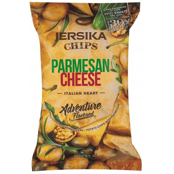 Jersika popované chipsy s příchutí sýru parmezán 90 g