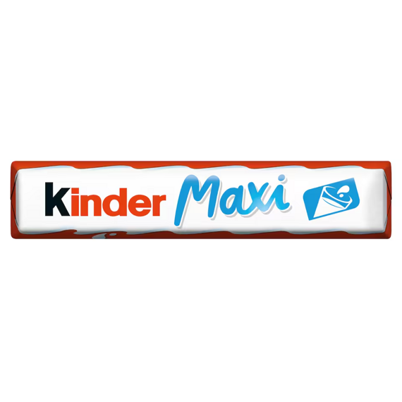 Kinder EU Maxi Milk Chocolate Bar with Milk Filling, 21 g