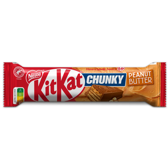 KitKat EU Chunky Peanut Butter tyčinka s náplní z arašídového másla 42 g