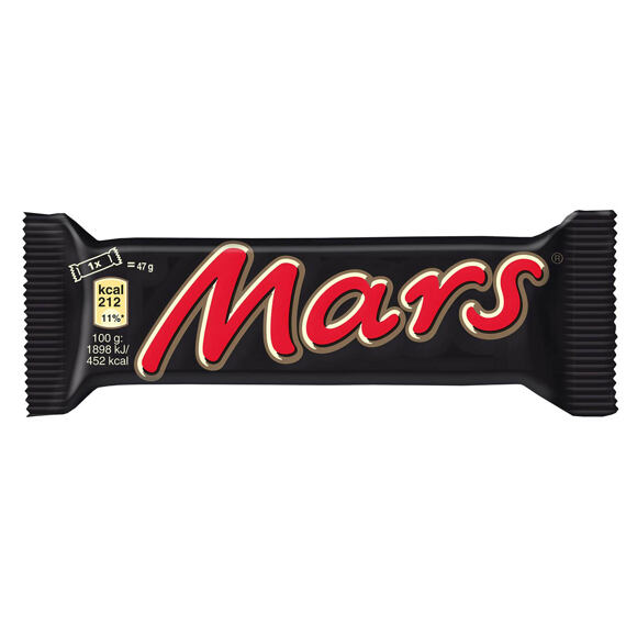 Mars EU mléčná čokoládová tyčinka plněná nugátem a karamelem 51 g