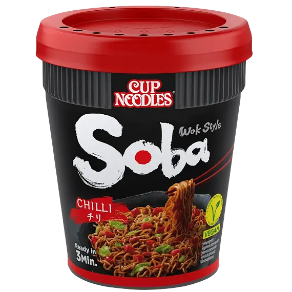 Nissin Soba Cup Chili Instant Noodles 92 g