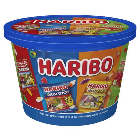 Haribo Assorted Gummy Candies in a 600-gram container