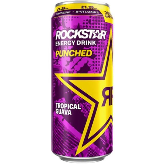 Rockstar UK sycený energetický nápoj s příchutí tropické guavy 500 ml PM
