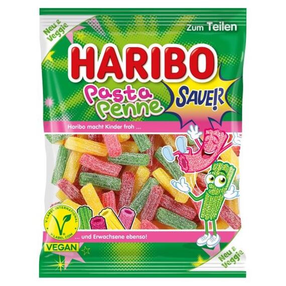 Haribo DE Pasta Penne Sauer kyselé pendreky ve tvaru těstovin 160 g