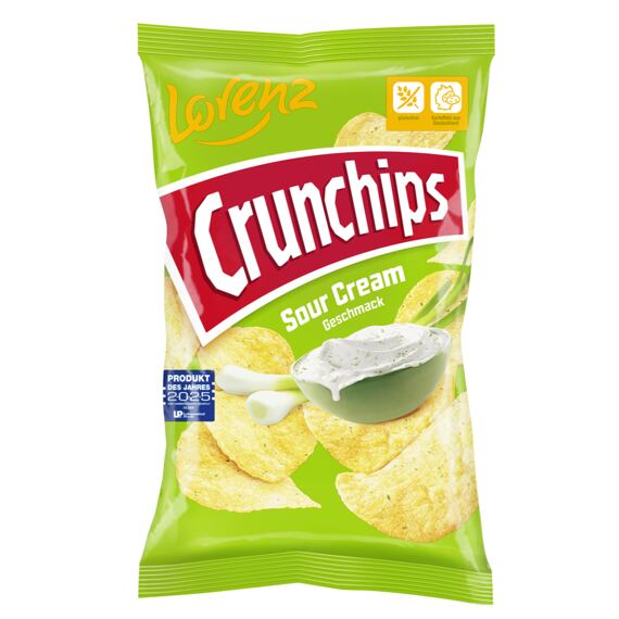 Crunchips DE bramborové chipsy s příchutí Sour Cream 150 g