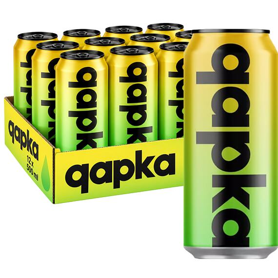 Qapka Mineral Water with Mango and Lime Flavor, 500 ml; Full case of 12 pcs