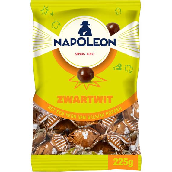 Napoleon bonbony s lékořicovou příchutí se salmiakovým práškem 225 g