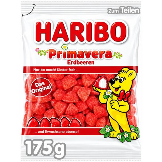 Haribo DE Primavera Erdbeeren marshmallow s příchutí jahod 175 g