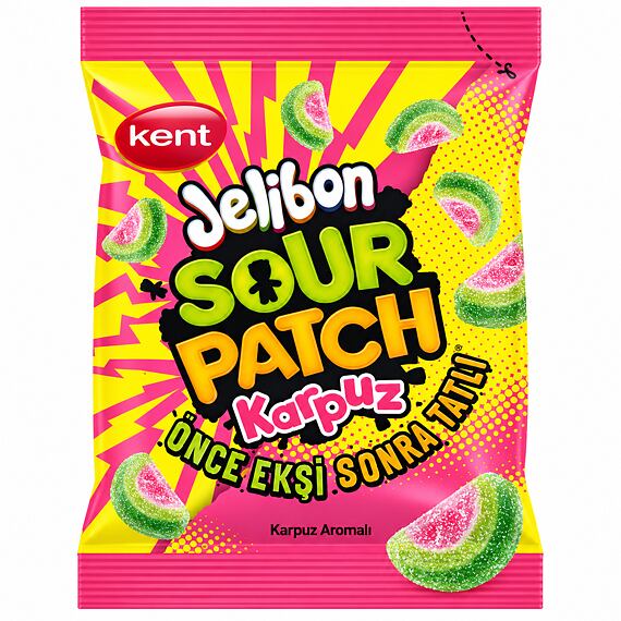 Sour Patch kyselé žvýkací bonbony s příchutí vodního melounu 80 g