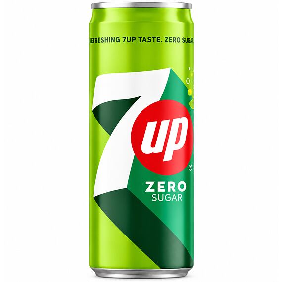 7 Up CZ Zero Sugar s příchutí citrónu a limetky 330 ml