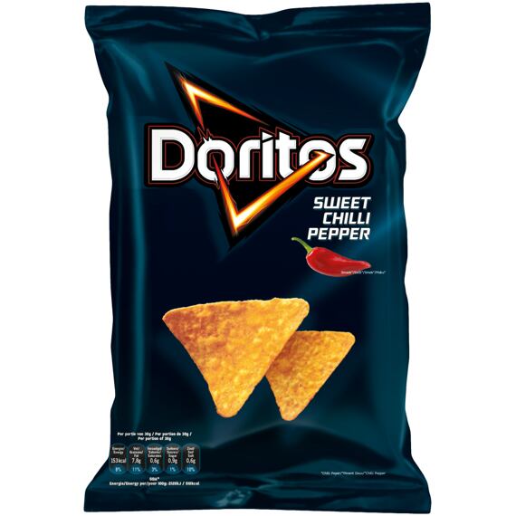 Doritos kukuřičné tortillové chipsy s příchutí sladké chilli papričky 272 g