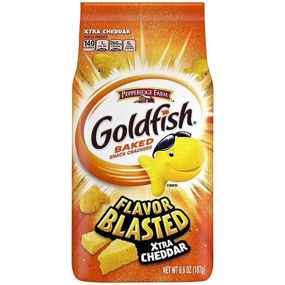Goldfish Xtra Cheddar krekry s příchutí čedaru 187 g