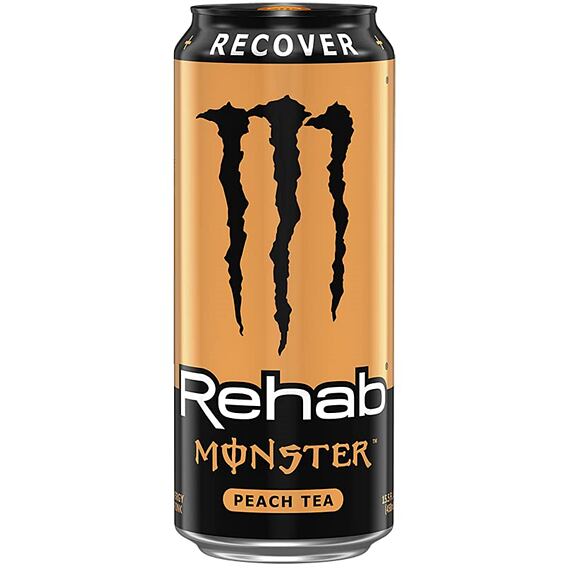 Monster USA Rehab energetický čaj s příchutí broskve 458 ml