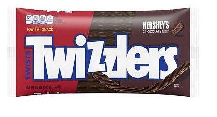 Twizzlers x Hershey's pendreky s příchutí čokolády 340 g